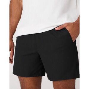 Fabletics Mens The Don Pull-On Short 6in Black Size L NEW